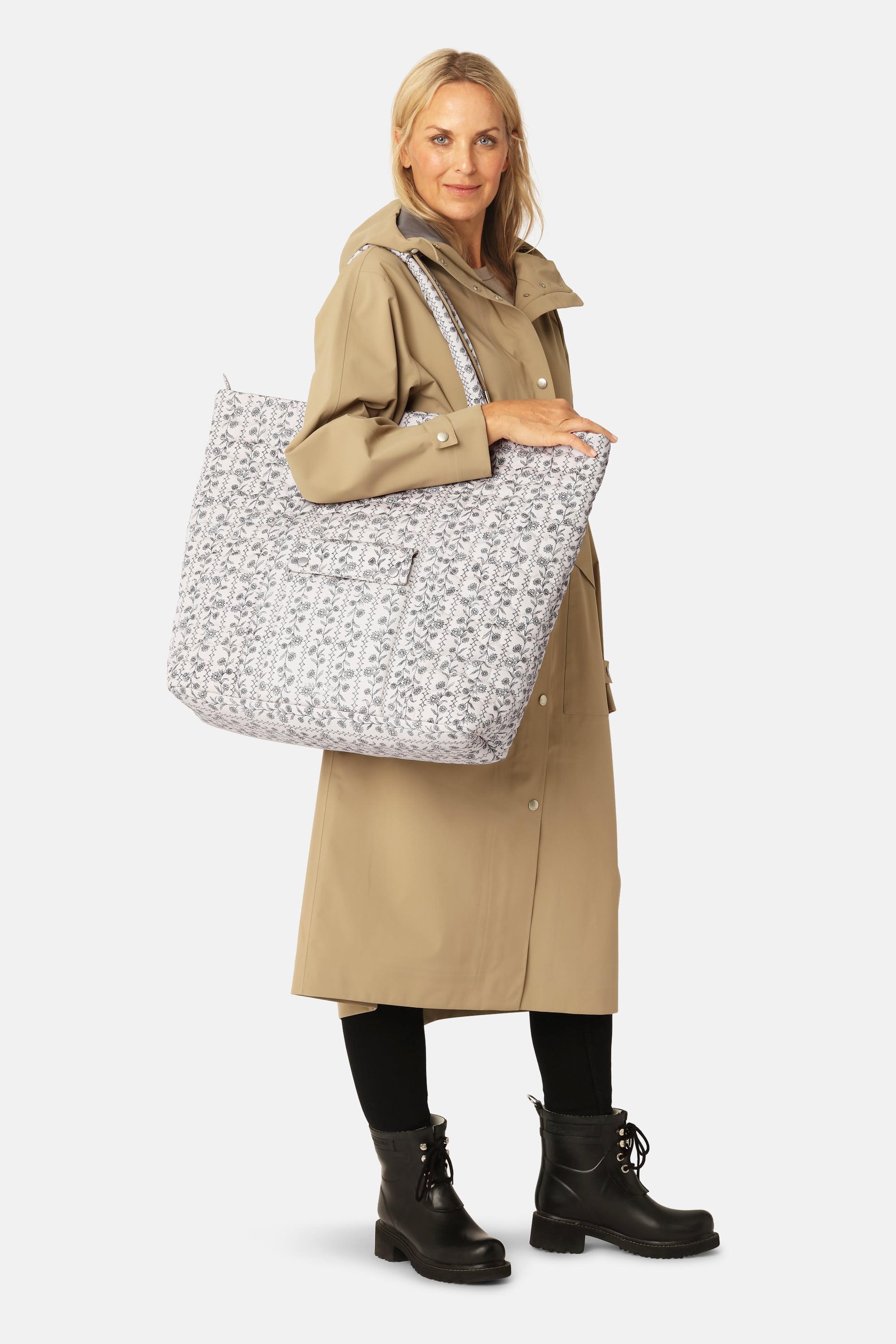 Weekendbag - White Wildflower